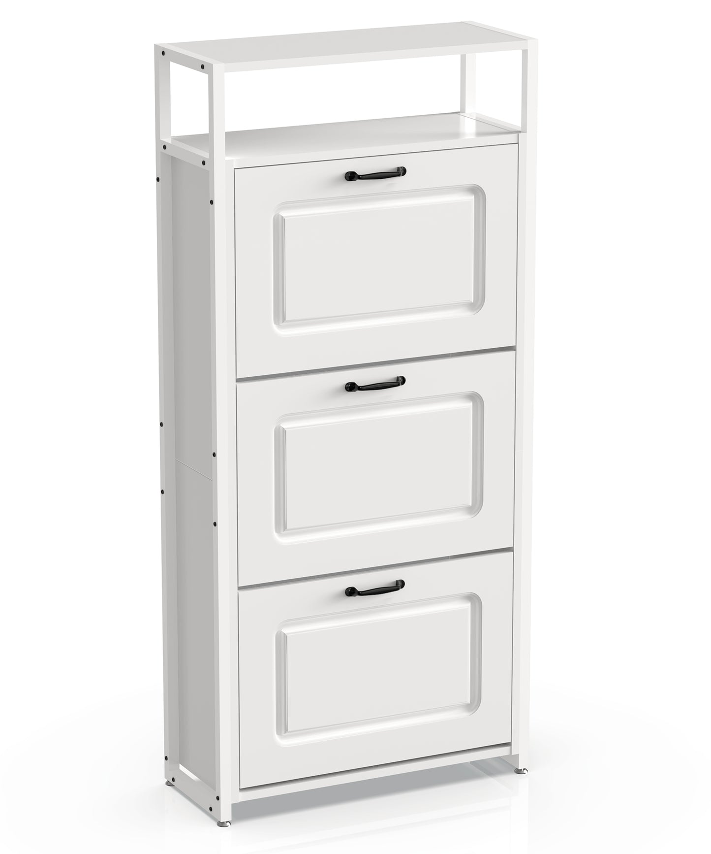 HAIOOU 3 Flip Drawers Shoe Cabinet