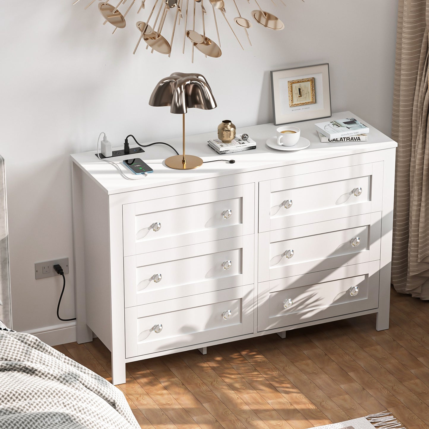 HAIOOU 6 Drawer Dresser for Bedroom