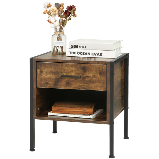 HAIOOU Nightstand, 2-Tier Bedside Table