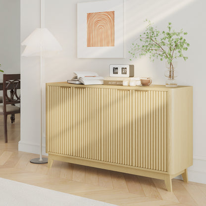 HAIOOU 57" Fluted Sideboard Buffet Cabinet