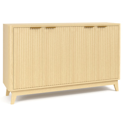 HAIOOU 57" Fluted Sideboard Buffet Cabinet