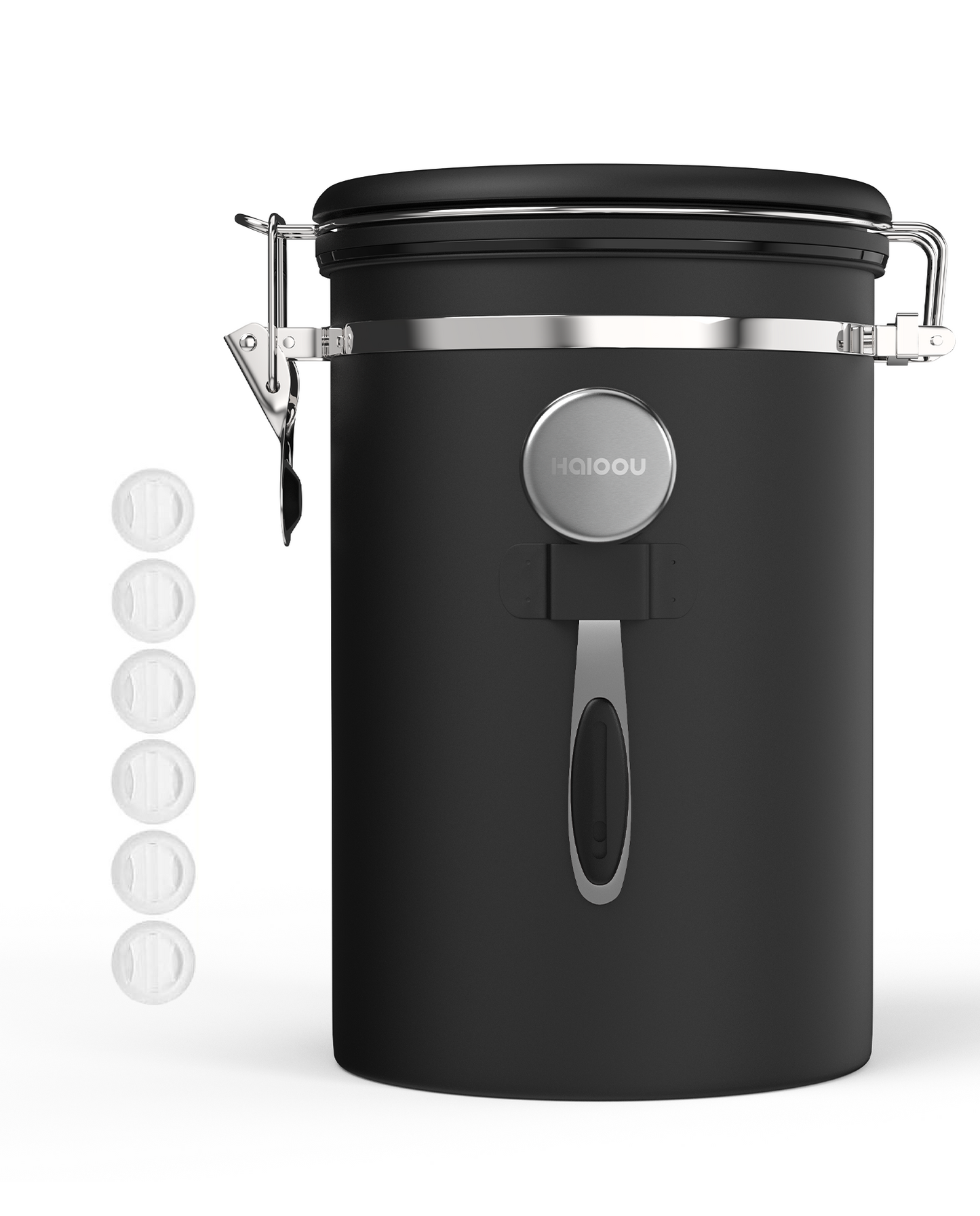 HAIOOU Large Coffee Canister, 38OZ Oversized Stainless Steel Coffee Bean Storage Container