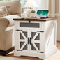 HAIOOU Farmhouse End Table with Drawer