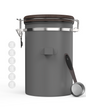 HAIOOU Large Coffee Canister, 38OZ Oversized Stainless Steel Coffee Bean Storage Container