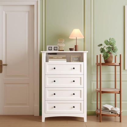 HAIOOU 4 Drawer Dresser with Charging Station