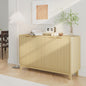 HAIOOU 57" Fluted Sideboard Buffet Cabinet White