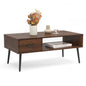 HAIOOU Mid Century Coffee Table with Storage