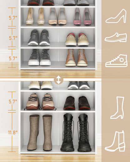 HAIOOU Shoe Rack, 5-Tier Stackable