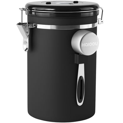 HAIOOU Airtight Coffee Canister Black
