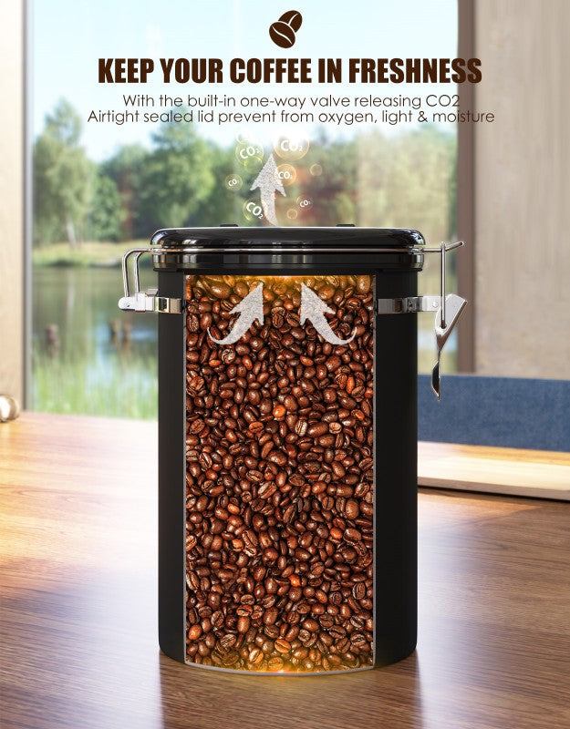 Airtight coffee storage container - Cuppio