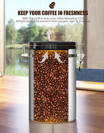 HAIOOU Airtight Coffee Canister